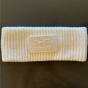 COACH Off-White Winter Headband